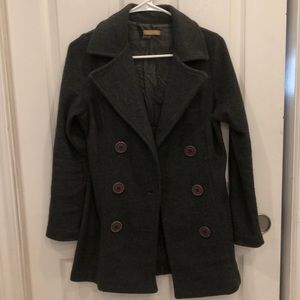 Forever 21 gray pea coat